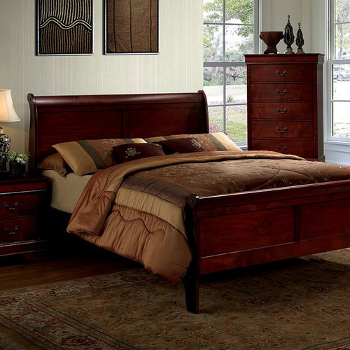 Louis Philippe Queen Bed Cherry
