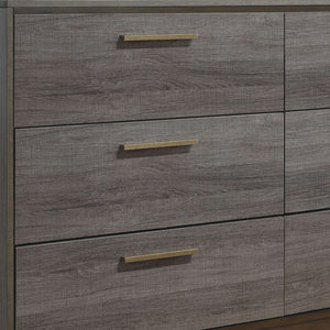 MANVEL Two-Tone Antique Gray Dresser