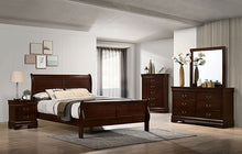 Load image into Gallery viewer, Louis Philippe Full, Twin, Full, &amp; King Bed Black, Grey, Brown &amp; White