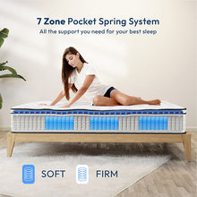 Load image into Gallery viewer, Salvia 12" Full Hybrid Pocket Coil Mattress