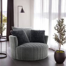Load image into Gallery viewer, Hoople Channel Tufted Swivel Chair