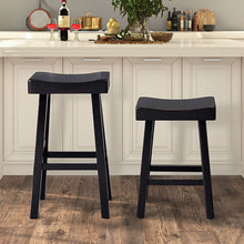 Load image into Gallery viewer, Biasca 24&quot; Stool (2/CTN) White, Brown, &amp; Black