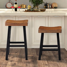 Load image into Gallery viewer, Biasca 24&quot; Stool (2/CTN) White, Brown, &amp; Black
