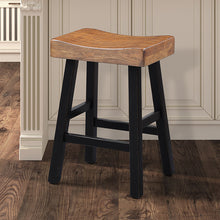 Load image into Gallery viewer, Biasca 24&quot; Stool (2/CTN) White, Brown, &amp; Black