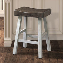 Load image into Gallery viewer, Biasca 24&quot; Stool (2/CTN) White, Brown, &amp; Black