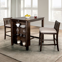 Load image into Gallery viewer, Lescles 3 Pc Counter Ht Set (1 Table + 2 Chairs)