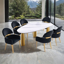 Load image into Gallery viewer, Northam 7 Pc. Dining Table Set W/ Black Chair