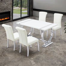 Load image into Gallery viewer, Holstebro 5 Pc 60" Dining Table Set