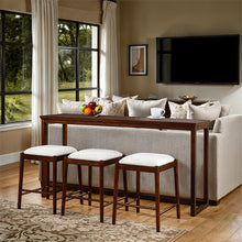 Load image into Gallery viewer, Daventry Sofa Table w/ 3 Counter Ht Stools