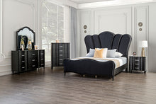 Load image into Gallery viewer, Melodi Parc Bed Black &amp; Silver