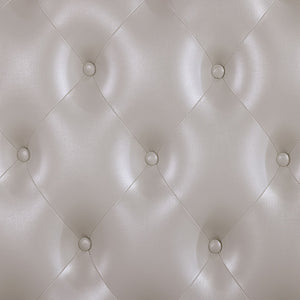 Ventresca E.King & Queen Bed White & Chrome