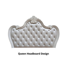 Load image into Gallery viewer, Ventresca E.King &amp; Queen Bed White &amp; Chrome