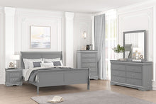 Load image into Gallery viewer, Louis Philippe Full, Twin, Full, &amp; King Bed Black, Grey, Brown &amp; White