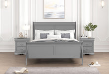 Load image into Gallery viewer, Louis Philippe Full, Twin, Full, &amp; King Bed Black, Grey, Brown &amp; White