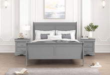 Load image into Gallery viewer, Louis Philippe Full, Twin, Full, &amp; King Bed Black, Grey, Brown &amp; White