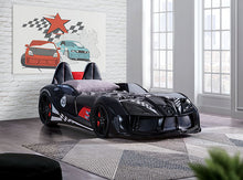 Load image into Gallery viewer, Trackster Bed White, Red,, Black, &amp; Blue