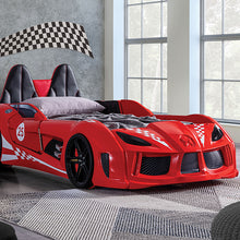 Load image into Gallery viewer, Trackster Bed White, Red,, Black, &amp; Blue