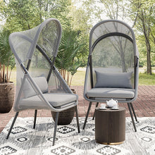 Load image into Gallery viewer, Alverta Foldable Chair Grey &amp; Black (2/Ctn)