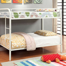Load image into Gallery viewer, Rainbow Twin/Twin Bunk Bed Black, Silver, &amp; White