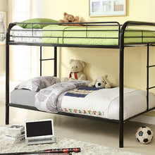 Load image into Gallery viewer, Rainbow Twin/Twin Bunk Bed Black, Silver, &amp; White