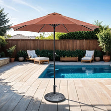Load image into Gallery viewer, Tano 9' Outdoor Umbrella + 21" Round Base