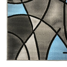 Load image into Gallery viewer, Sivas Charcoal Blue 5&#39; X 8&#39; Area Rug