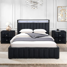 Load image into Gallery viewer, Farese Queen Bed w/ 2 Nightstands