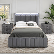 Load image into Gallery viewer, Farese Queen Bed w/ 2 Nightstands